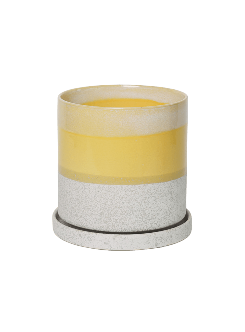 Minute Ceramic Pot And Saucer Set With Drainage | 6, 7, & 8 inch - Chive Ceramics Studio - Pots - Chive Ceramics Studio