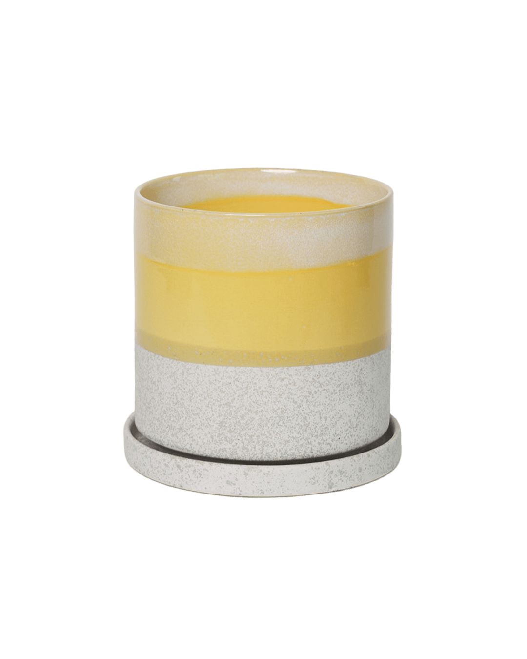 Minute Ceramic Pot And Saucer Set With Drainage | 6, 7, & 8 inch - Chive Ceramics Studio - Pots - Chive Ceramics Studio