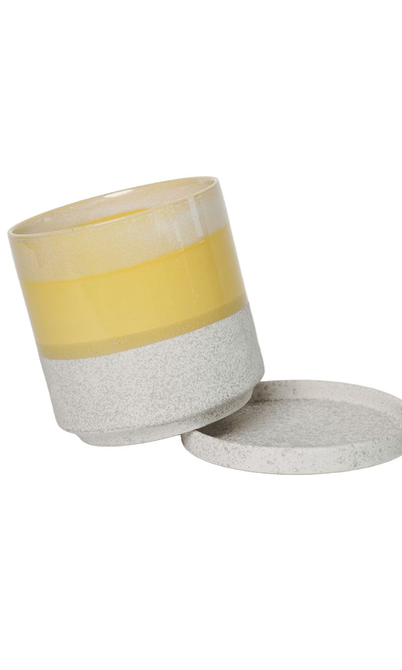 Minute Ceramic Pot And Saucer Set With Drainage | 6, 7, & 8 inch - Chive Ceramics Studio - Pots - Chive Ceramics Studio