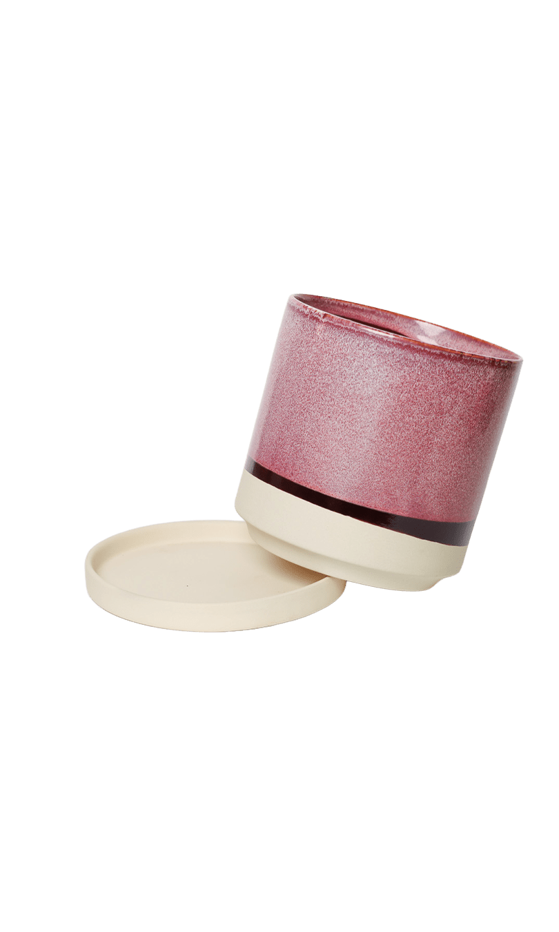 Minute Ceramic Pot And Saucer Set With Drainage | 6, 7, & 8 inch - Chive Ceramics Studio - Pots - Chive Ceramics Studio