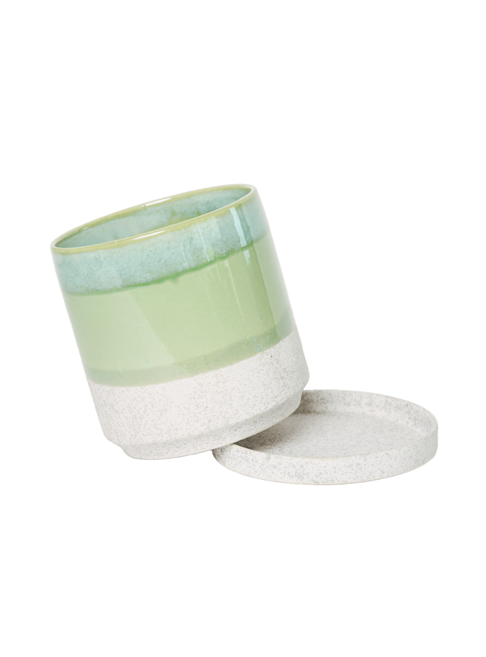 Minute Ceramic Pot And Saucer Set With Drainage | 6, 7, & 8 inch - Chive Ceramics Studio - Pots - Chive Ceramics Studio