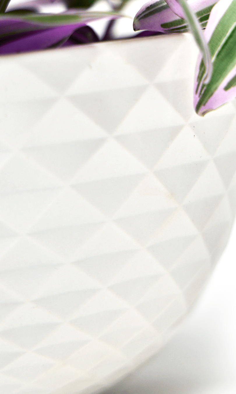 Mini Mofo Porcelain Modern Hanging Planter - Chive Ceramics Studio - Pots - Chive Ceramics Studio