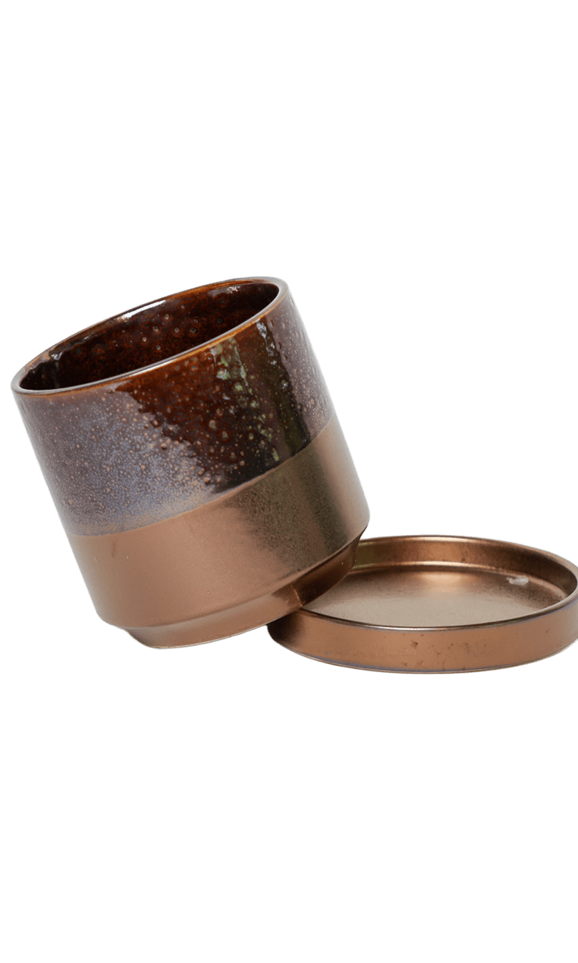 Minute Ceramic Pot And Saucer Set With Drainage | 3 & 5 inches - Chive Ceramics Studio - Pots - Chive Ceramics Studio