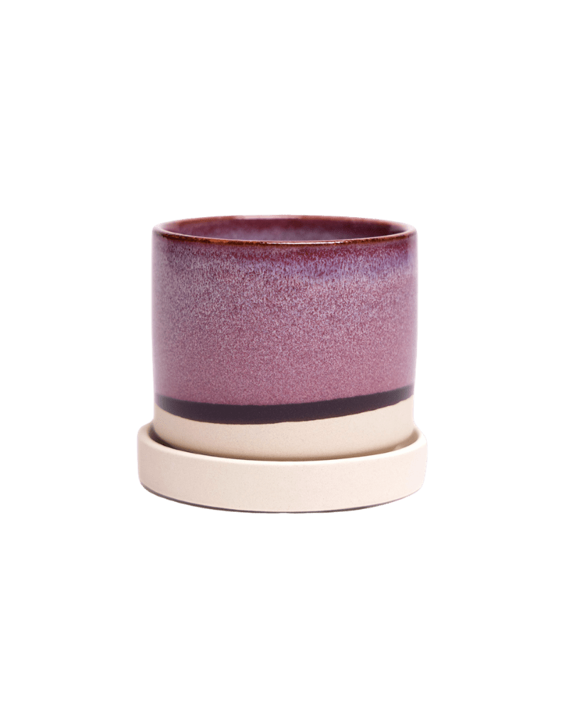 Minute Ceramic Pot And Saucer Set With Drainage | 3 & 5 inches - Chive Ceramics Studio - Pots - Chive Ceramics Studio