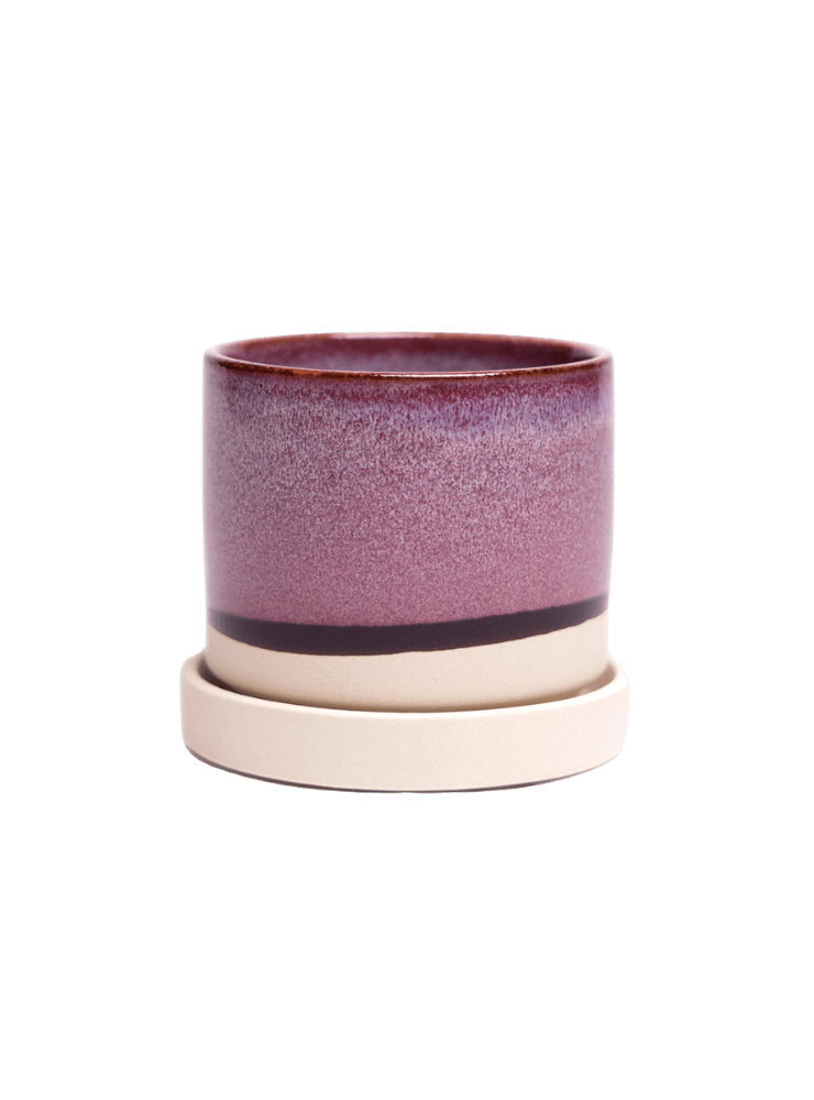 Minute Ceramic Pot And Saucer Set With Drainage | 3 & 5 inches - Chive Ceramics Studio - Pots - Chive Ceramics Studio