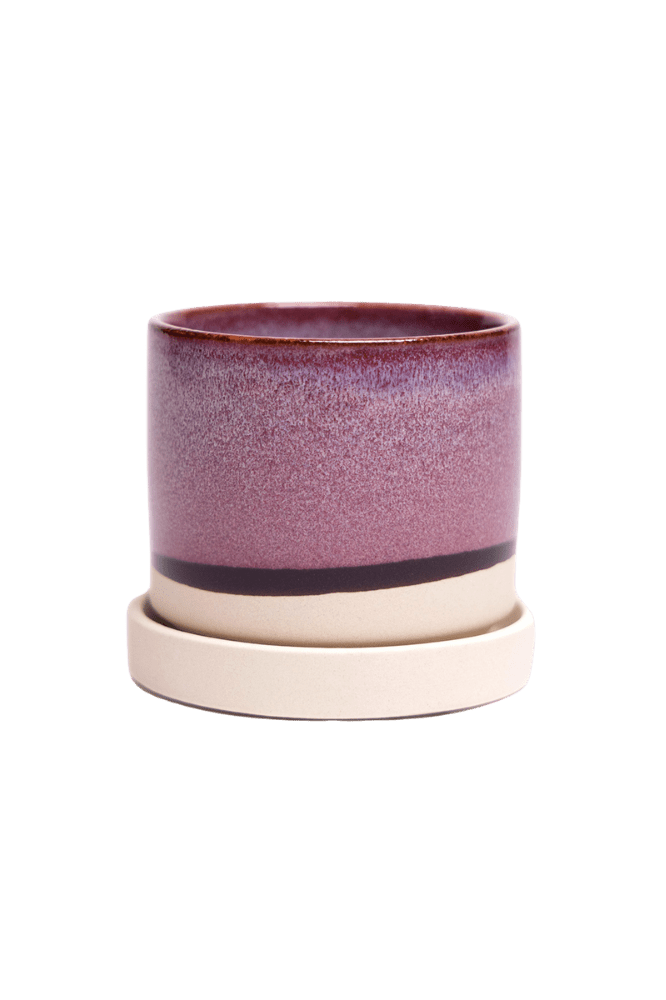 Minute Ceramic Pot And Saucer Set With Drainage | 3 & 5 inches - Chive Ceramics Studio - Pots - Chive Ceramics Studio