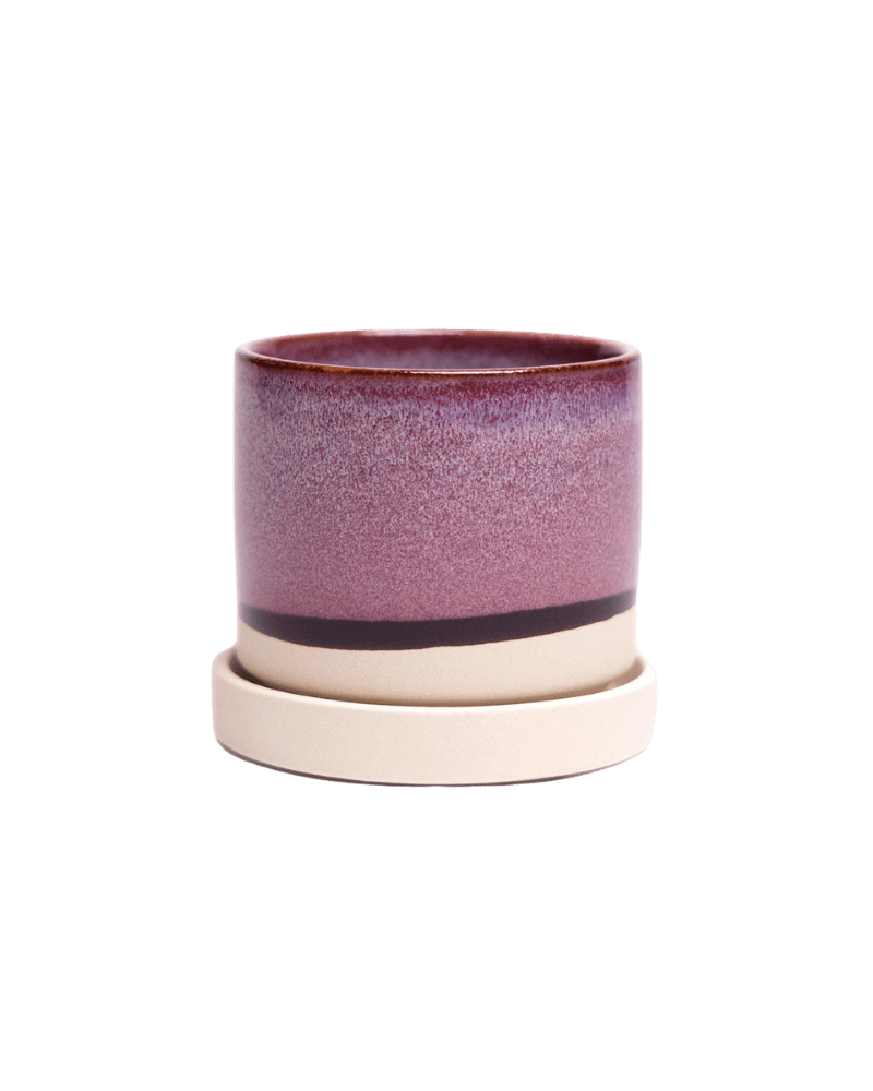 Minute Ceramic Pot And Saucer Set With Drainage | 3 & 5 inches - Chive Ceramics Studio - Pots - Chive Ceramics Studio