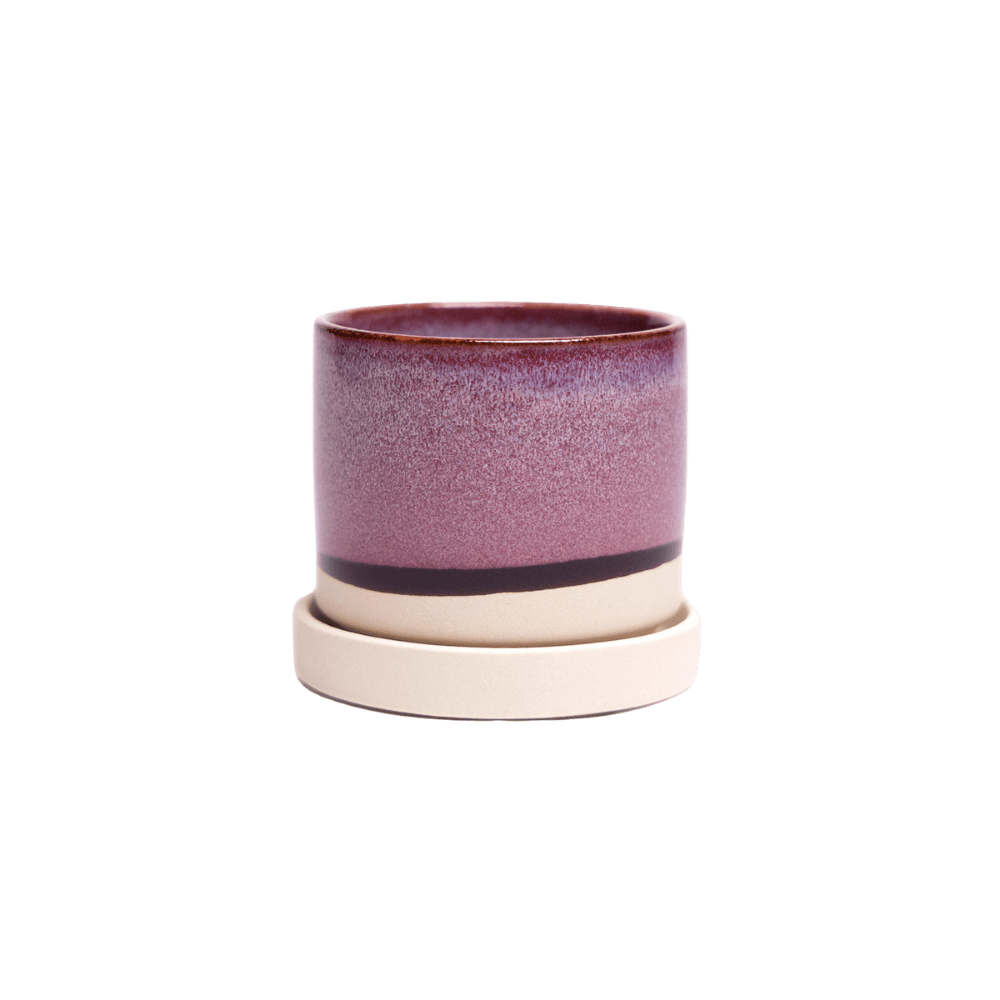 Minute Ceramic Pot And Saucer Set With Drainage | 3 & 5 inches - Chive Ceramics Studio - Pots - Chive Ceramics Studio