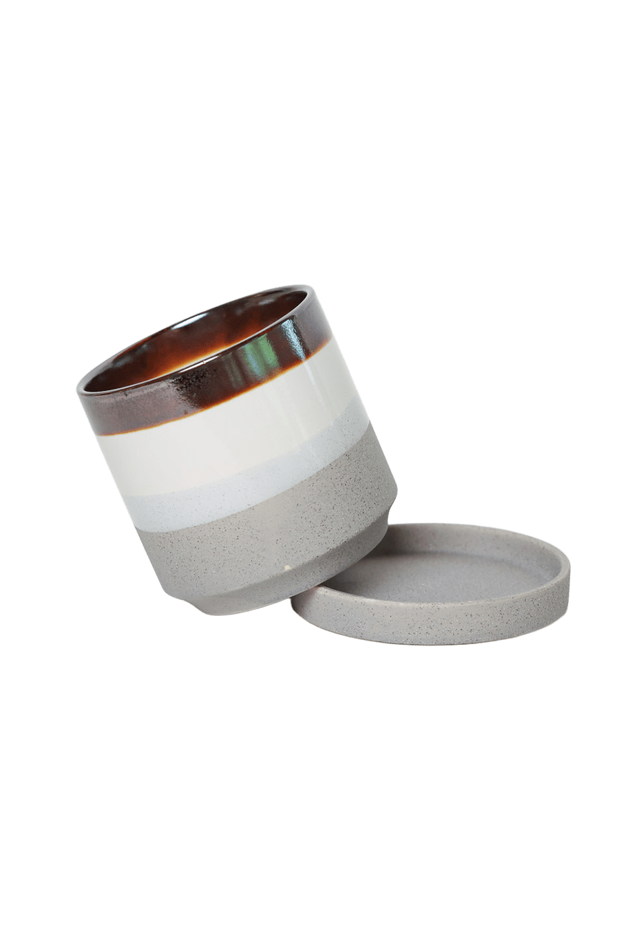 Minute Ceramic Pot And Saucer Set With Drainage | 3 & 5 inches - Chive Ceramics Studio - Pots - Chive Ceramics Studio