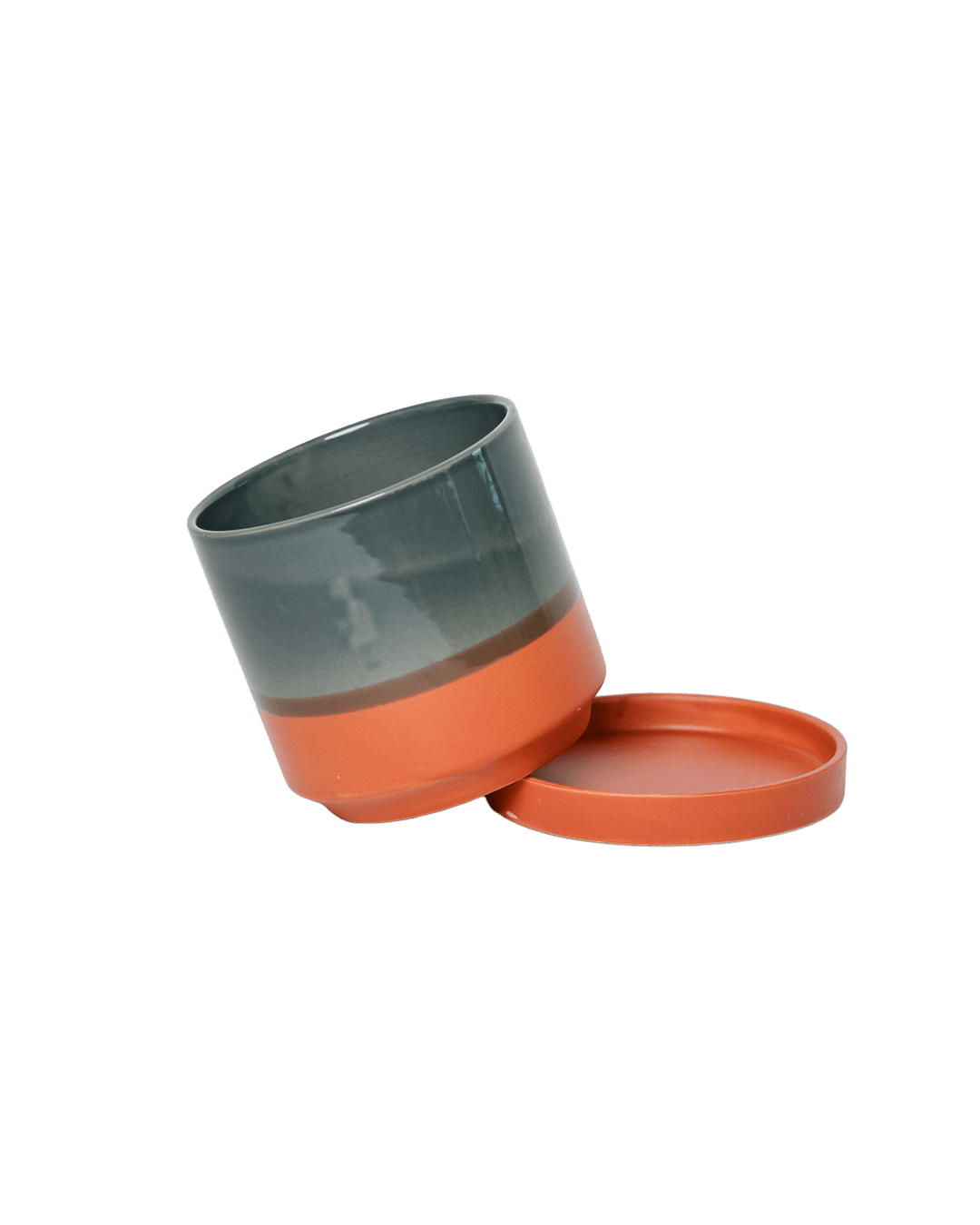 Minute Ceramic Pot And Saucer Set With Drainage | 3 & 5 inches - Chive Ceramics Studio - Pots - Chive Ceramics Studio