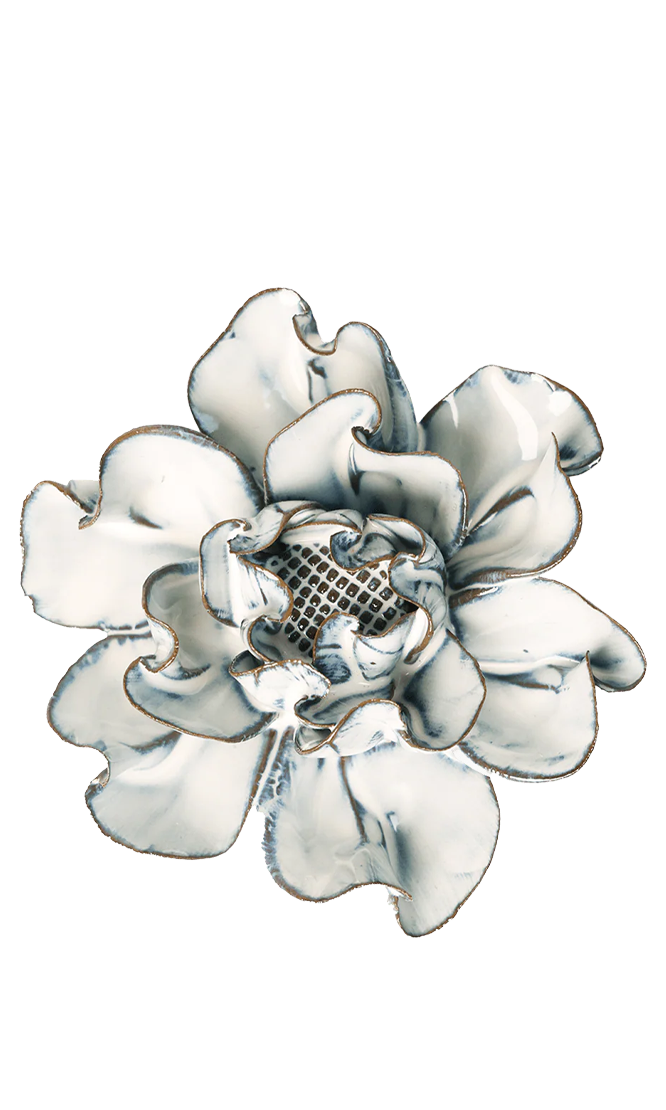 May Birth Flower - Hawthorn ceramic wall flower — Birth Flower Collection — handmade by Chive Studio Toronto