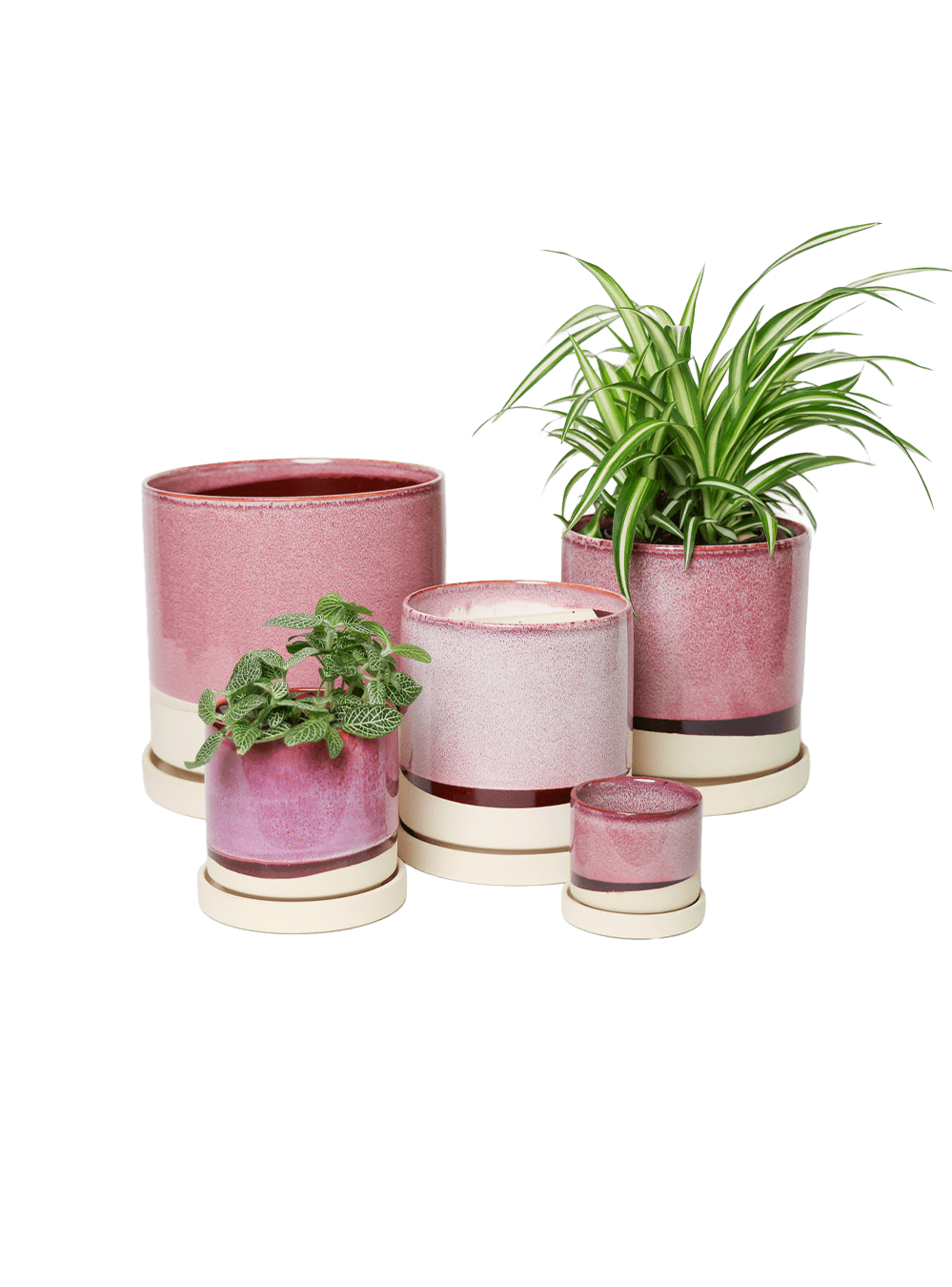 Minute Ceramic Pot And Saucer Set With Drainage | 6, 7, & 8 inch - Chive Ceramics Studio - Pots - Chive Ceramics Studio