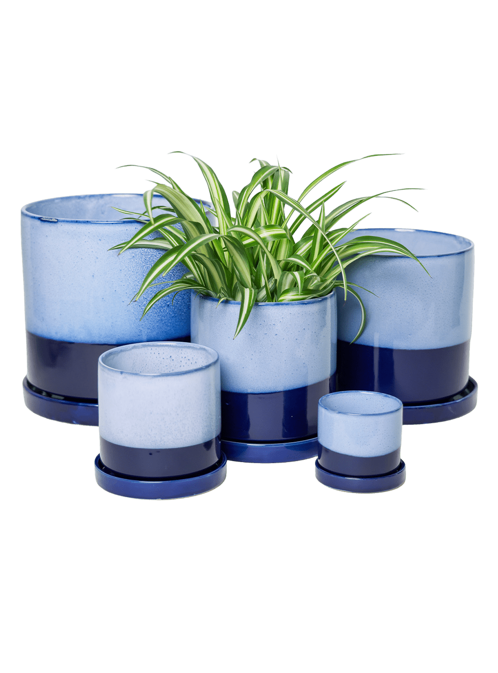 Minute Ceramic Pot And Saucer Set With Drainage | 6, 7, & 8 inch - Chive Ceramics Studio - Pots - Chive Ceramics Studio