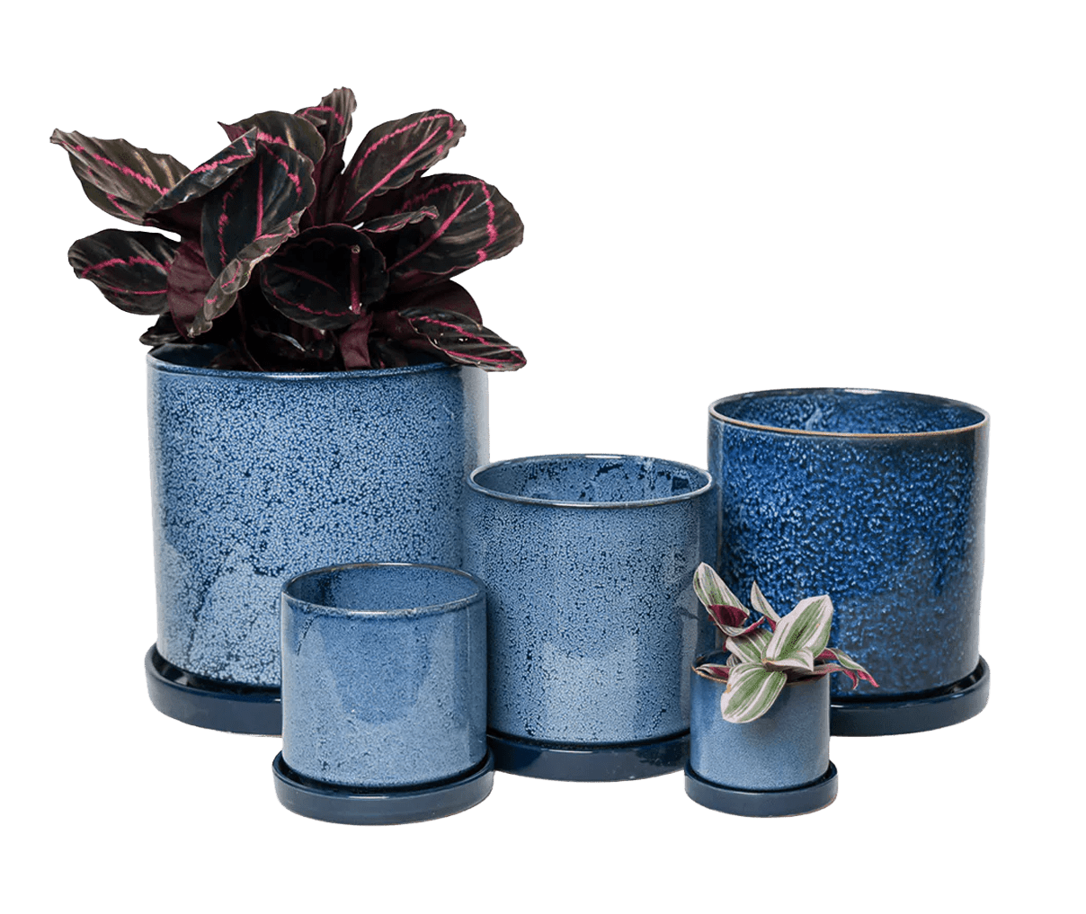 Large Minute Ceramic Pots & Saucer | 6", 7" & 8" Indoor Planter - Chive Ceramics Studio - Pots - Chive Ceramics Studio