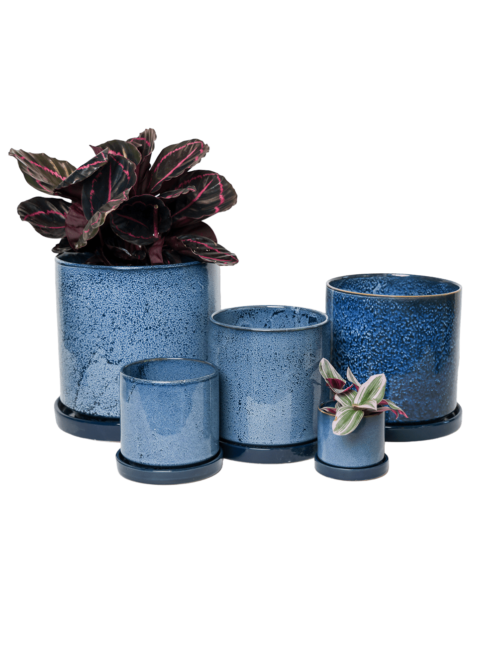 Minute Ceramic Pot And Saucer Set With Drainage | 6, 7, & 8 inch - Chive Ceramics Studio - Pots - Chive Ceramics Studio