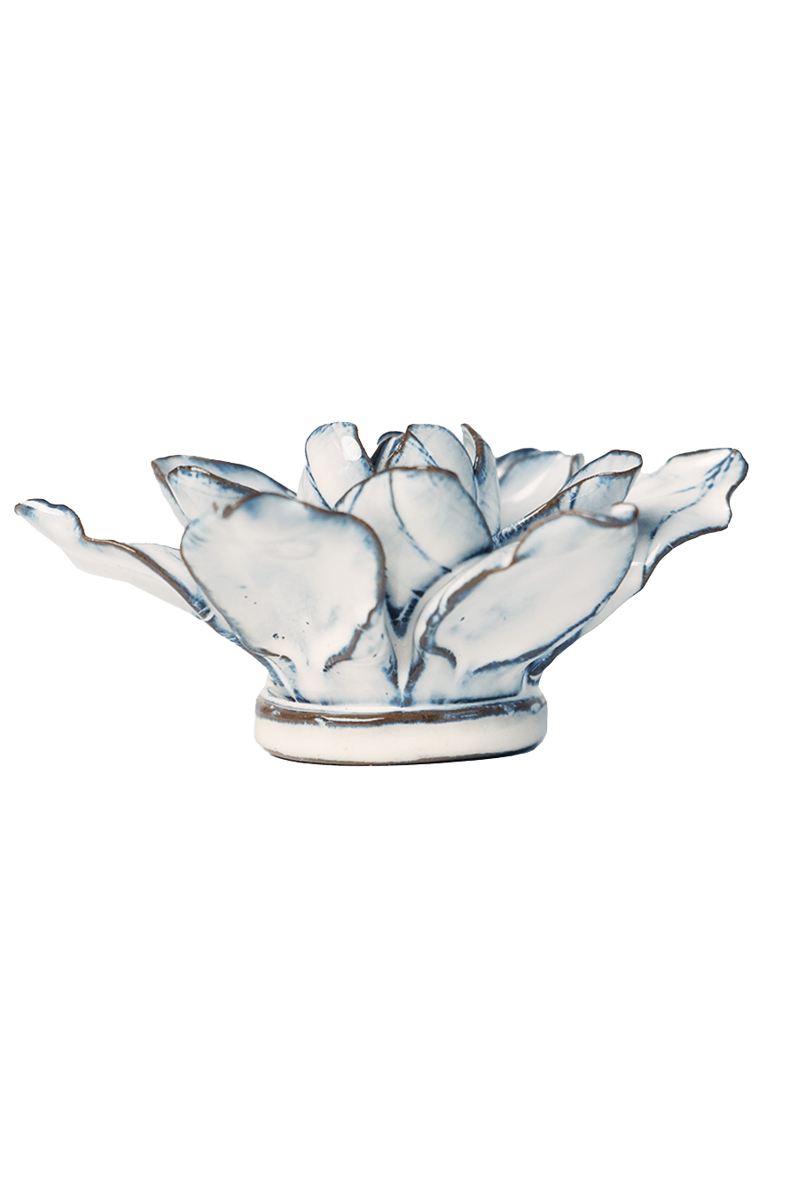 White Columbine ceramic wall flower - Coastal collection - handmade by Chive Studio Toronto