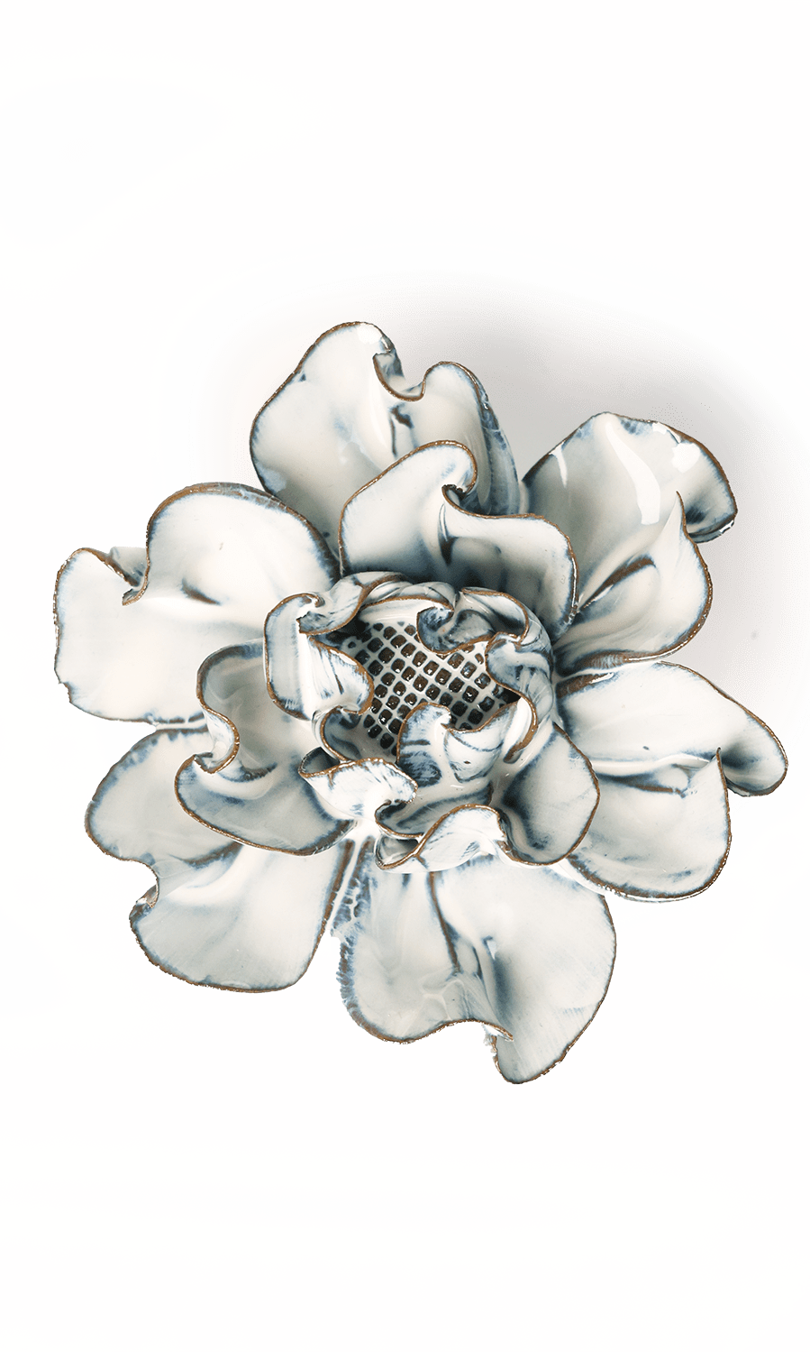 Blue White Hawthorn - Chive Ceramics Studio - Ceramic Flowers - Chive Ceramics Studio