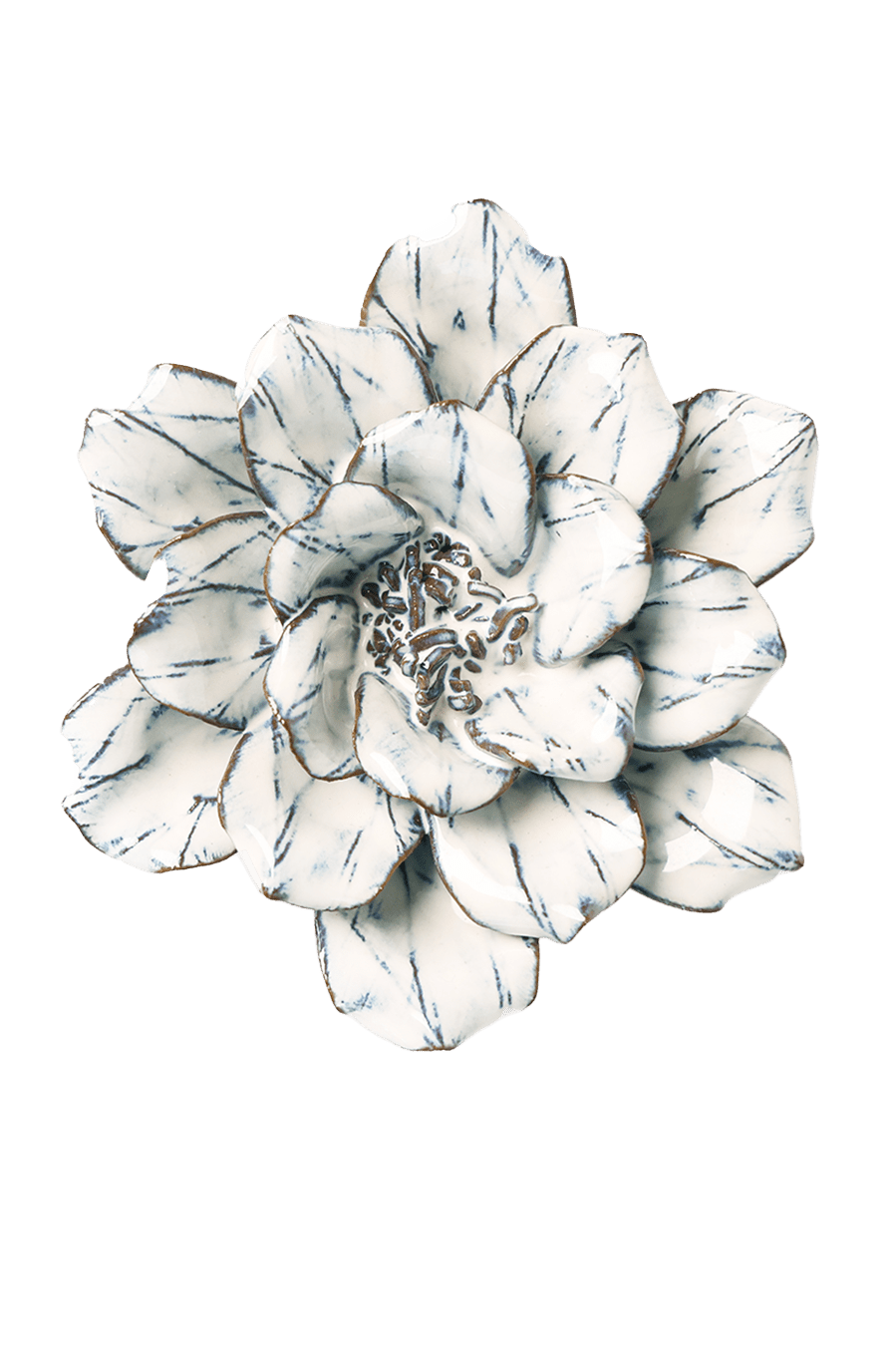 White Cosmos ceramic wall flower — Coastal collection — designed in Toronto by Chive Studio