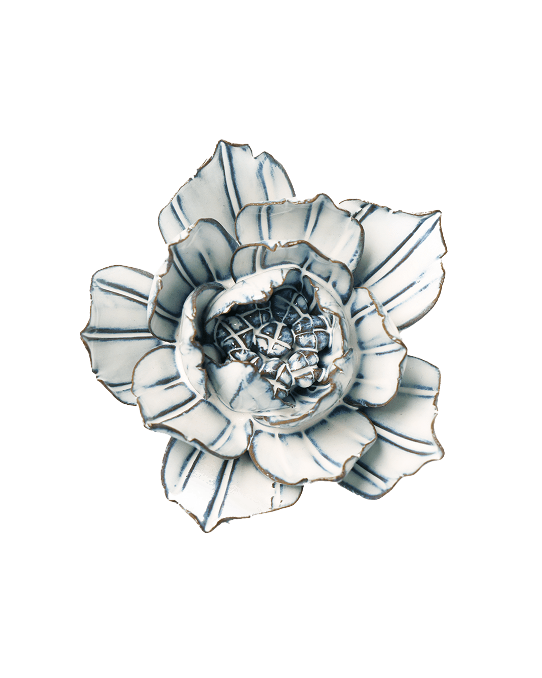 Blue White Purslane - Chive Ceramics Studio - Ceramic Flowers - Chive Ceramics Studio