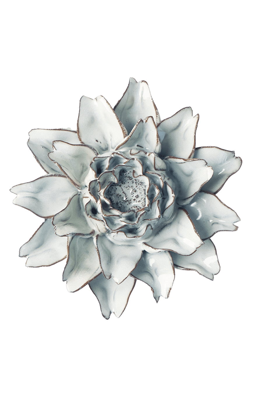 White Protea ceramic wall flower — Coastal collection — designed in Toronto by Chive Studio
