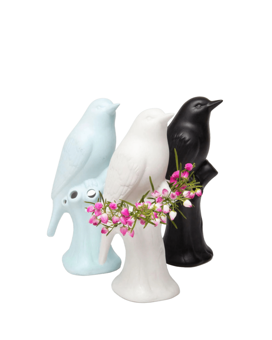 Bird Porcelain Modern Flower Vase - Chive Ceramics Studio - Vases - Chive Ceramics Studio