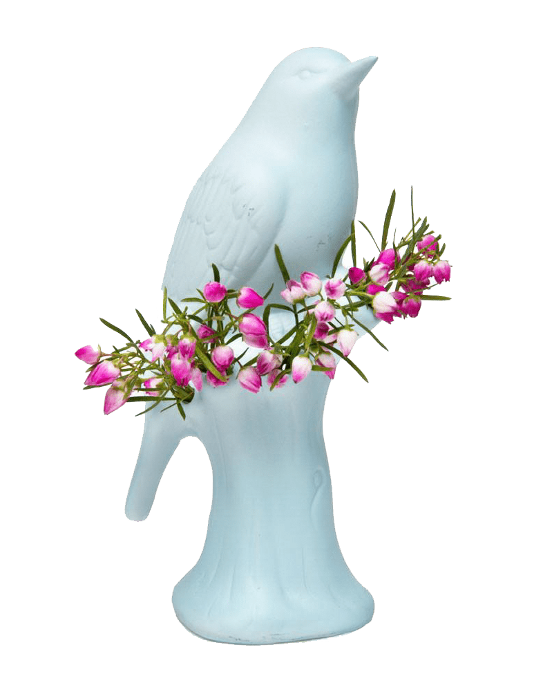 Bird Porcelain Modern Flower Vase - Chive Ceramics Studio - Vases - Chive Ceramics Studio