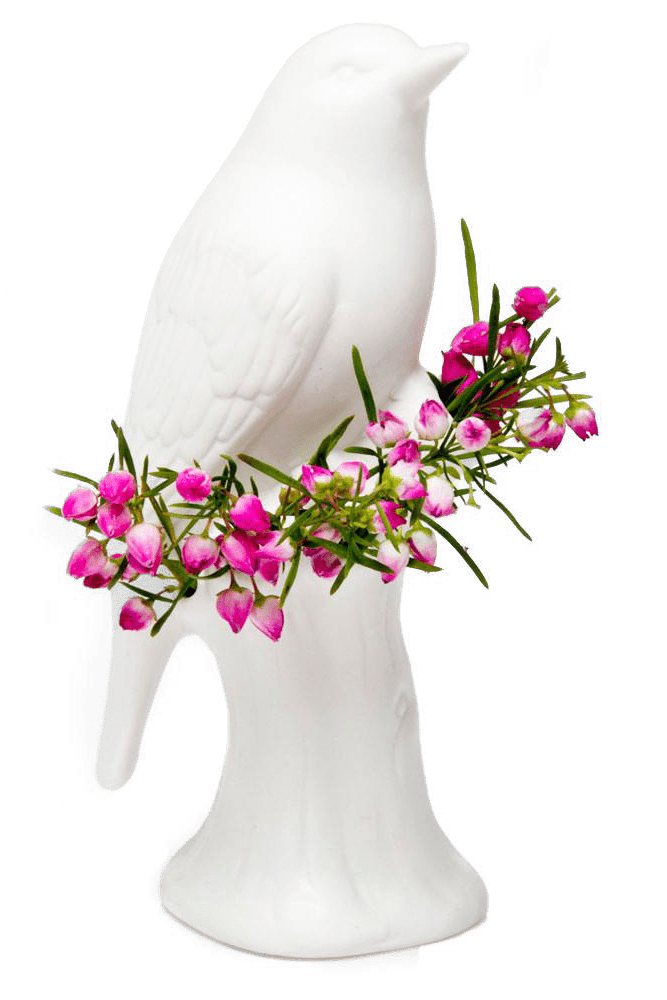 Bird Porcelain Modern Flower Vase - Chive Ceramics Studio - Vases - Chive Ceramics Studio