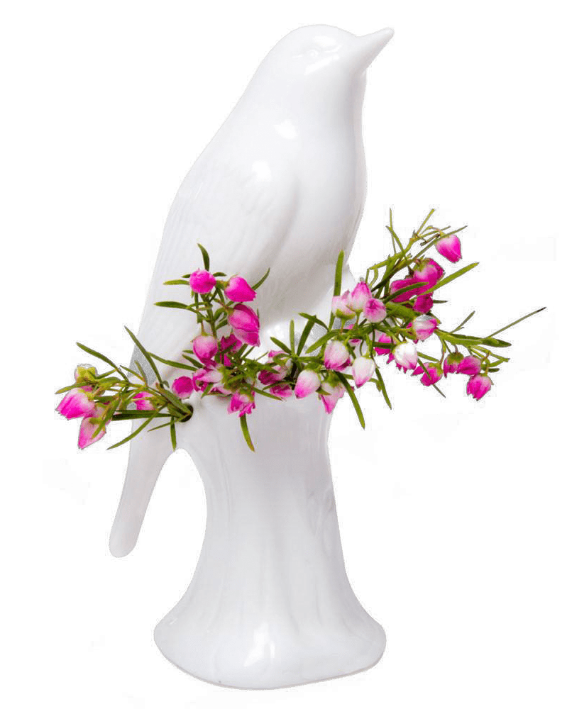 Bird Porcelain Modern Flower Vase - Chive Ceramics Studio - Vases - Chive Ceramics Studio