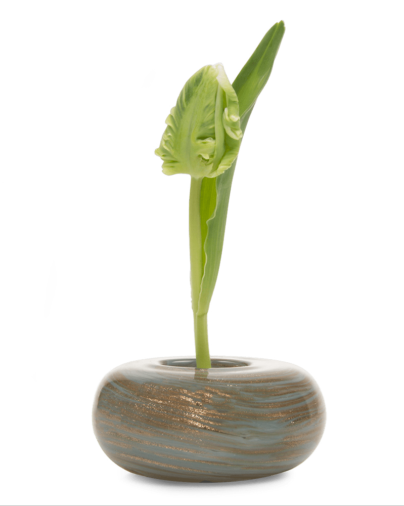 Neutrino Glass Ikebana Kenzan Vase - Chive Ceramics Studio - Vases - Chive Ceramics Studio