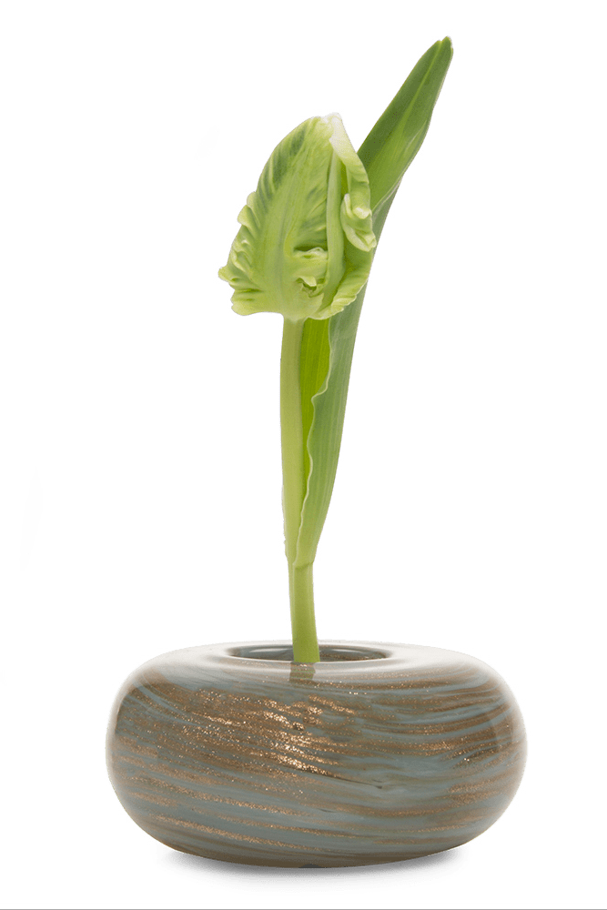 Neutrino Glass Ikebana Kenzan Vase - Chive Ceramics Studio - Vases - Chive Ceramics Studio