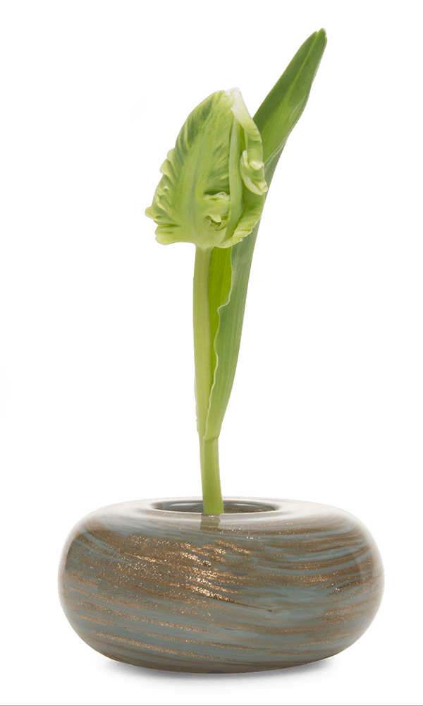 Neutrino Glass Ikebana Kenzan Vase - Chive Ceramics Studio - Vases - Chive Ceramics Studio
