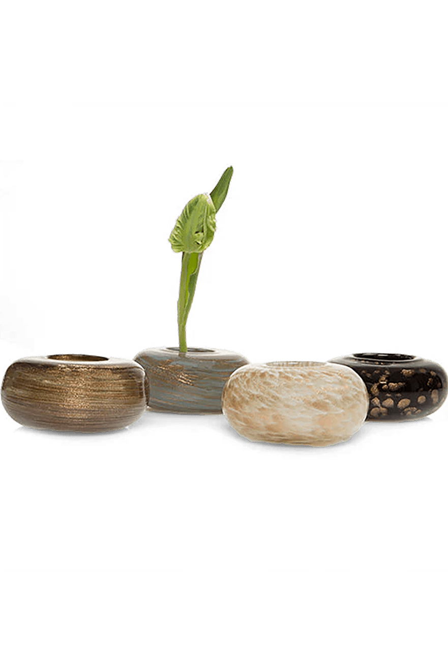 Neutrino Glass Ikebana Kenzan Vase - Chive Ceramics Studio - Vases - Chive Ceramics Studio