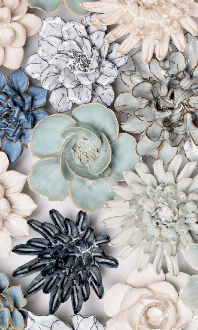Newport - Ceramic Flower Curated Collection - Chive Ceramics Studio - Ceramic Flower Sets - Chive Ceramics Studio