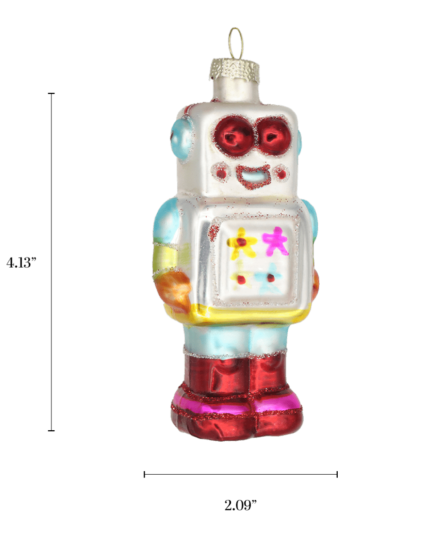 Mr Roboto Ornament - Chive Ceramics Studio - Glass Ornaments - Chive US