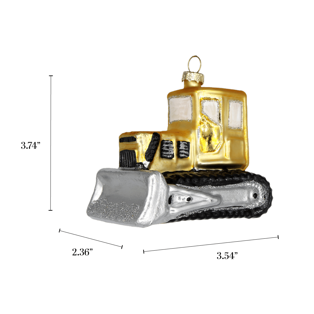 Bulldozer Ornament - Chive Ceramics Studio - Glass Ornaments - Chive Wholesale