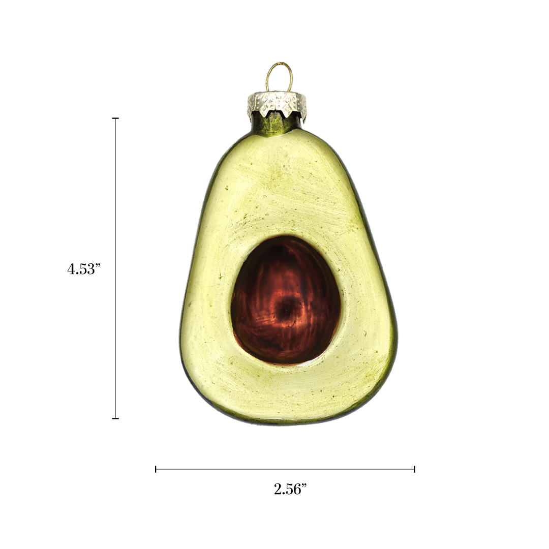 Avocado Ornament - Chive Ceramics Studio - Glass Ornaments - Chive Ceramics Studio