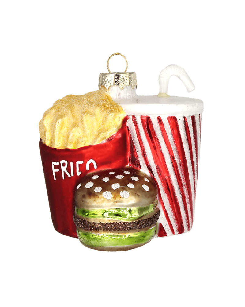 Fast Food Combo #2 Ornament Set - Chive Ceramics Studio - Ornament Sets - Chive Ceramics Studio