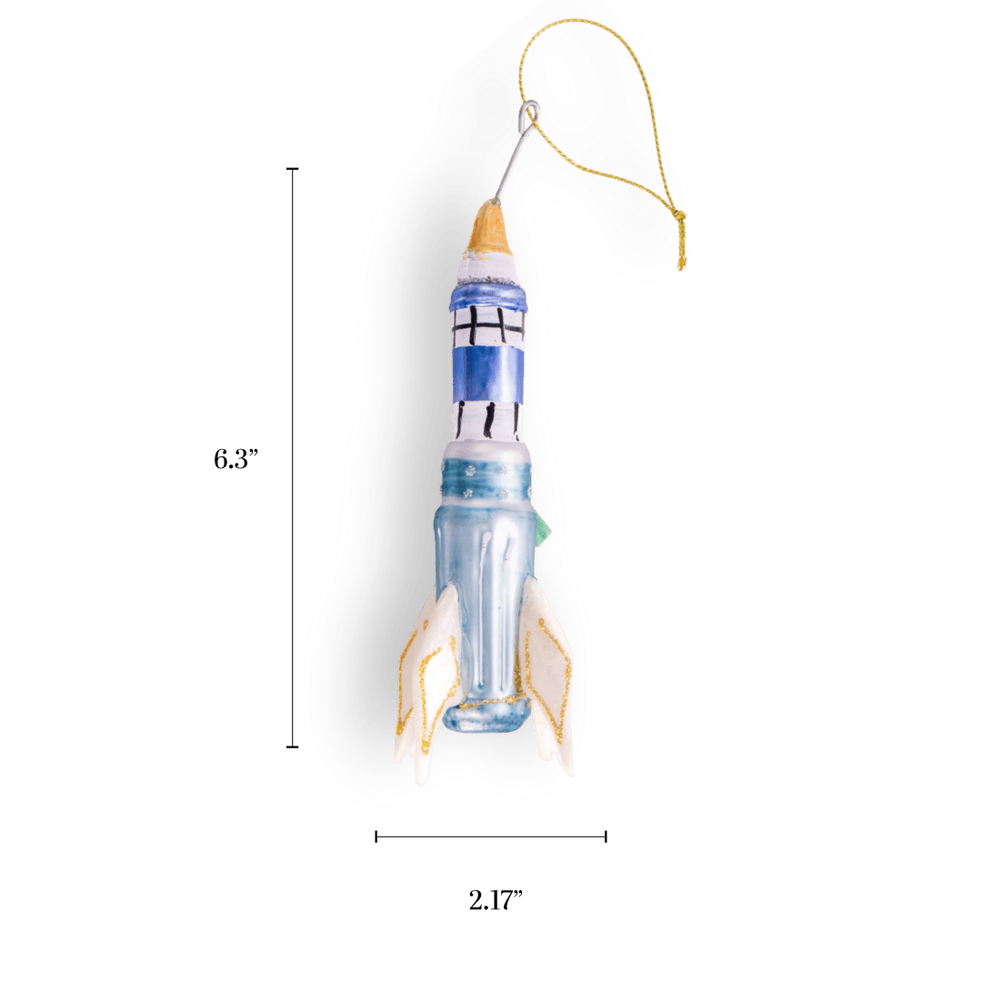 Space Ship Ornament - Chive Ceramics Studio - Glass Ornaments - Chive Wholesale