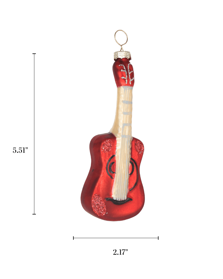 Rock Guitar Ornament - Chive Ceramics Studio - Glass Ornaments - Chive US