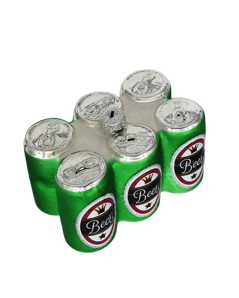 6 pack of Beer Ornament - Chive Ceramics Studio - Glass Ornaments - Chive US