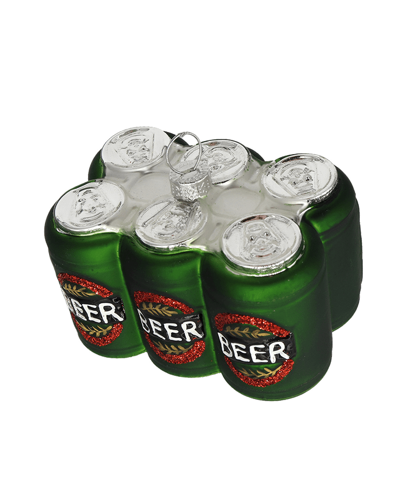6 pack of Beer Ornament - Chive Ceramics Studio - Glass Ornaments - Chive US