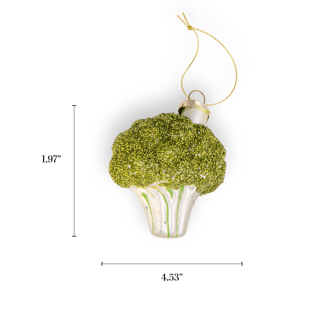 Broccoli Ornament - Chive Ceramics Studio - Glass Ornaments - Chive Ceramics Studio