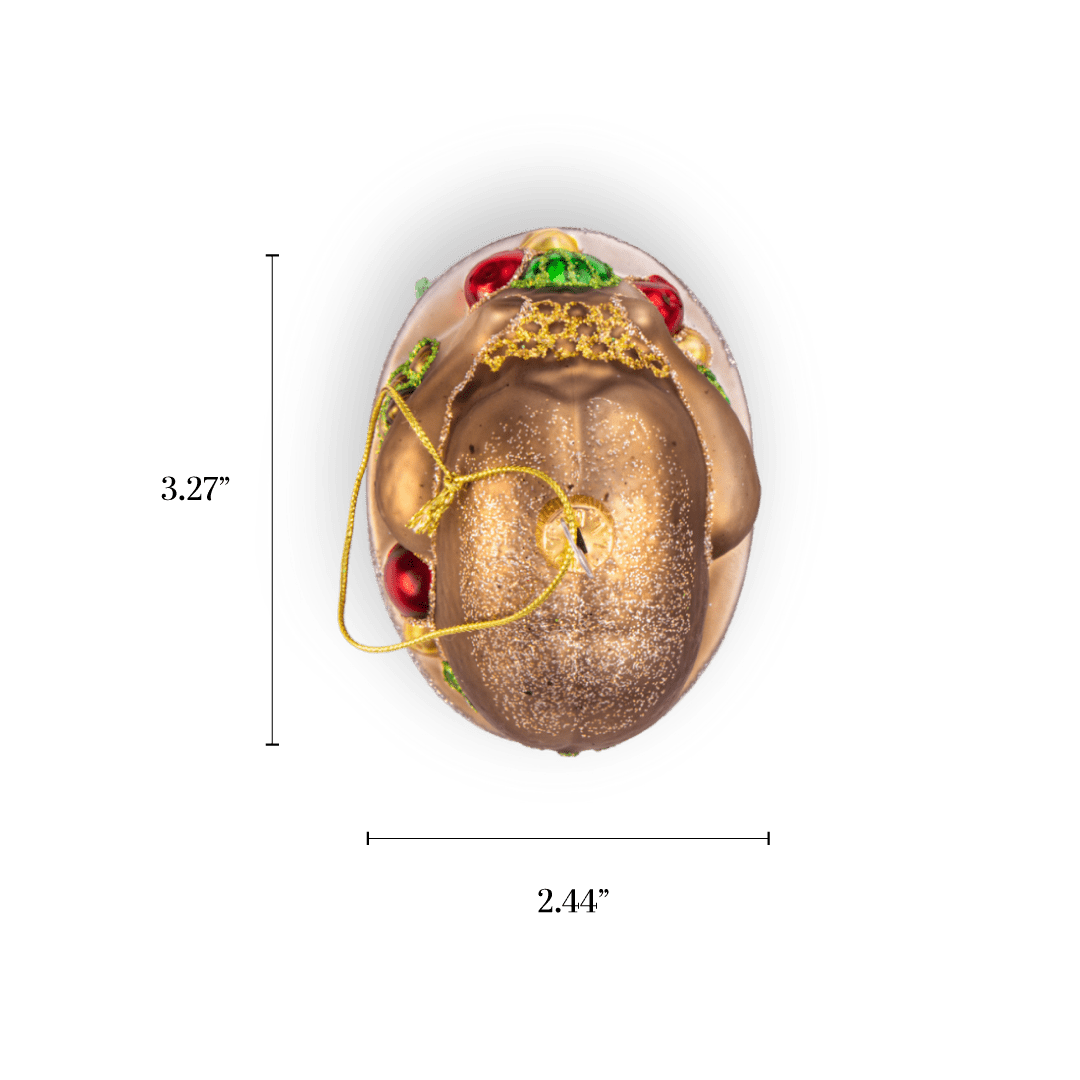 Roasted Turkey Ornament - Chive Ceramics Studio - Glass Ornaments - Chive Ceramics Studio