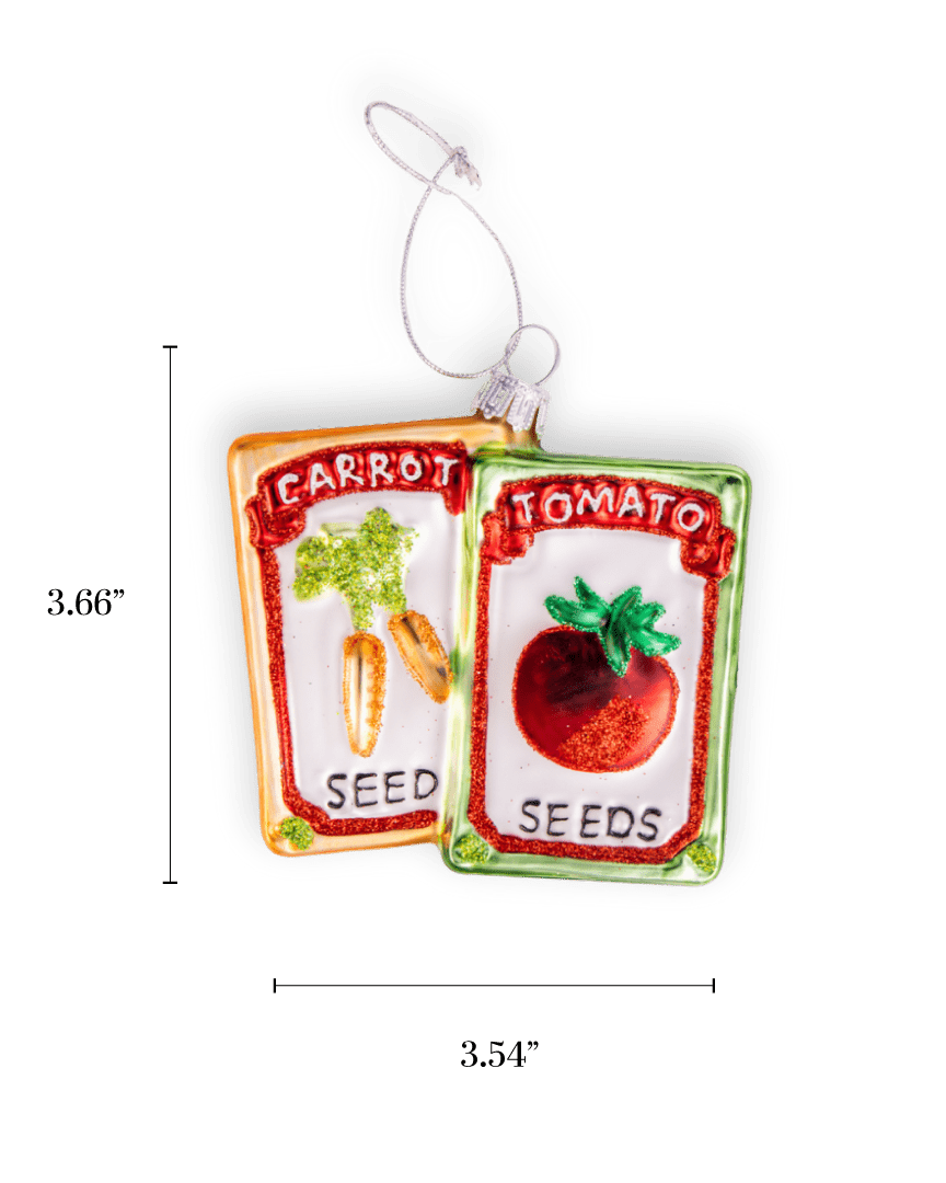 Seed Packet Ornament - Chive Ceramics Studio - Glass Ornaments - Chive Ceramics Studio