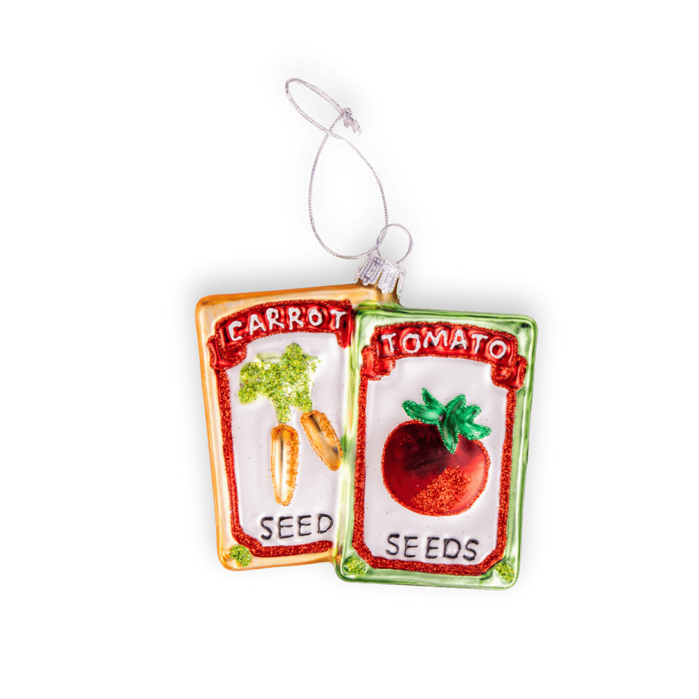 Seed Packet Ornament - Chive Ceramics Studio - Glass Ornaments - Chive Ceramics Studio