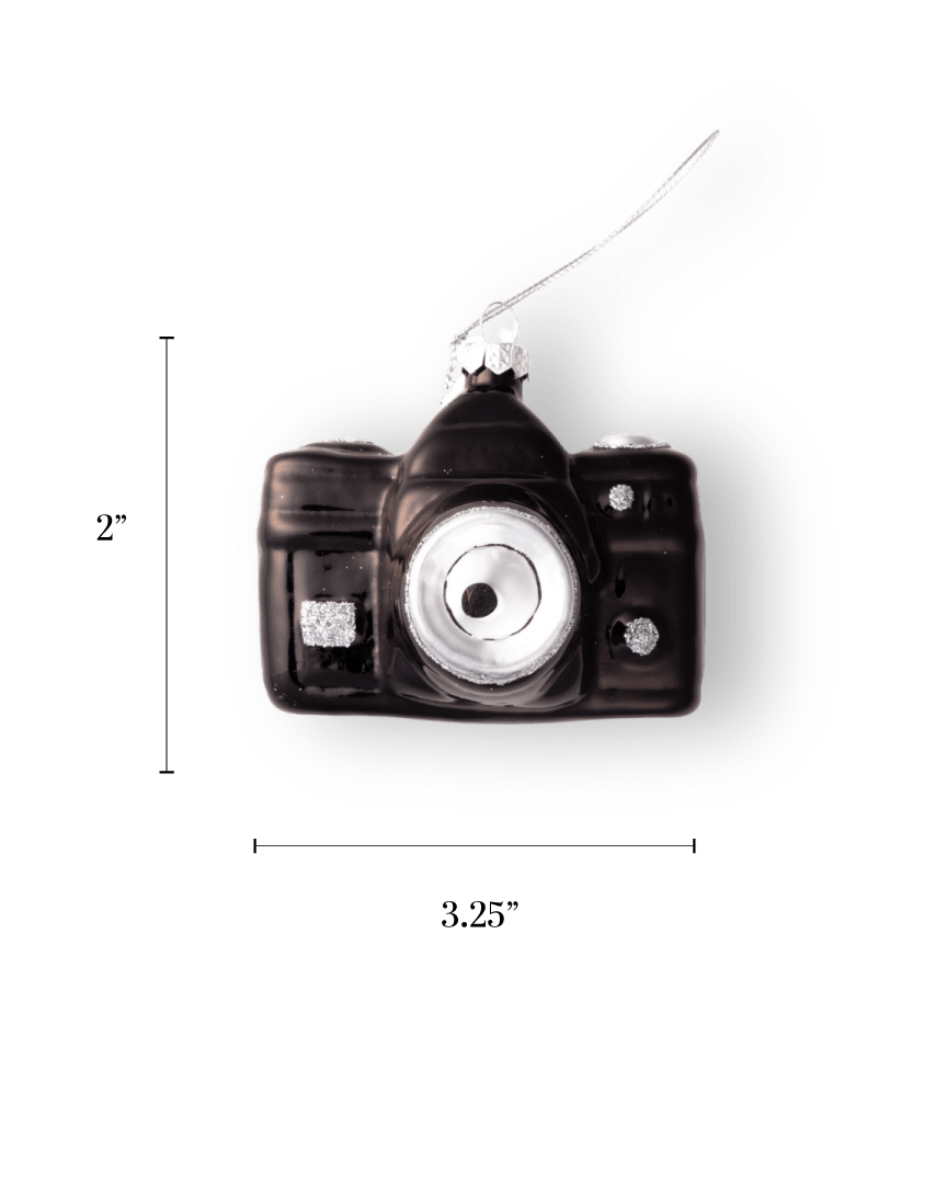 Camera Ornament - Chive Ceramics Studio - Glass Ornaments - Chive Ceramics Studio