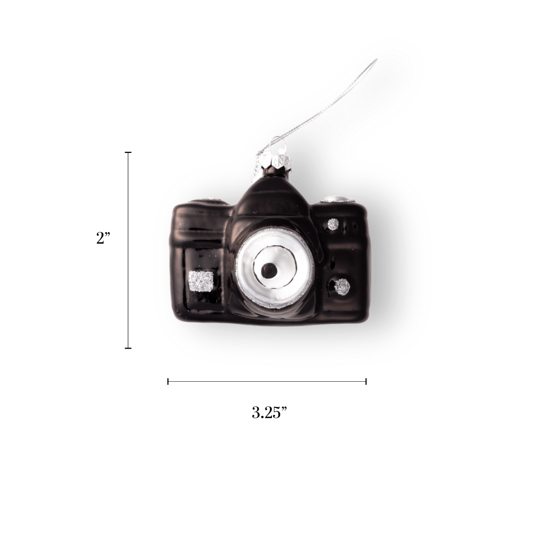 Camera Ornament - Chive Ceramics Studio - Glass Ornaments - Chive Ceramics Studio