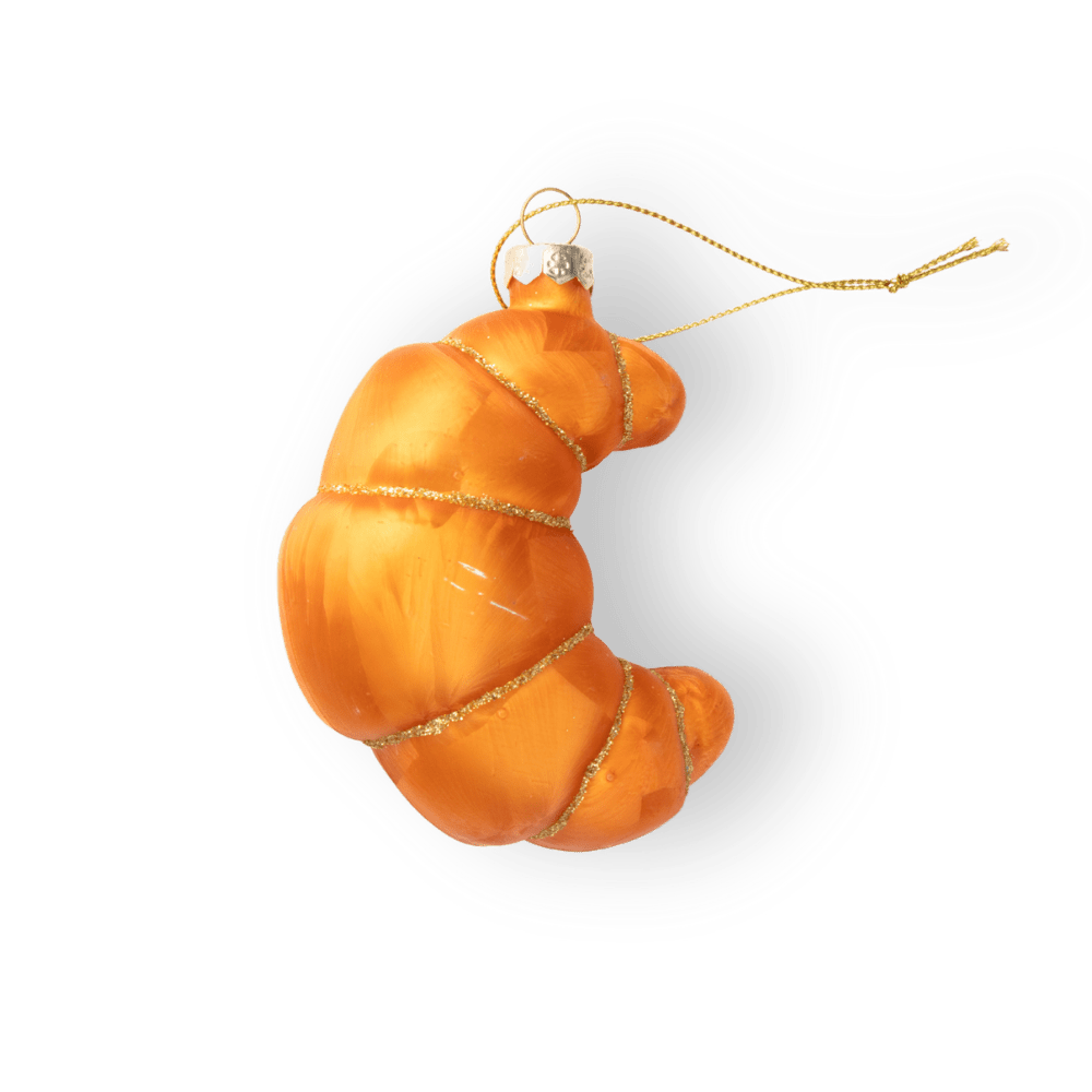 Croissant Ornament - Chive Ceramics Studio - Glass Ornaments - Chive Ceramics Studio