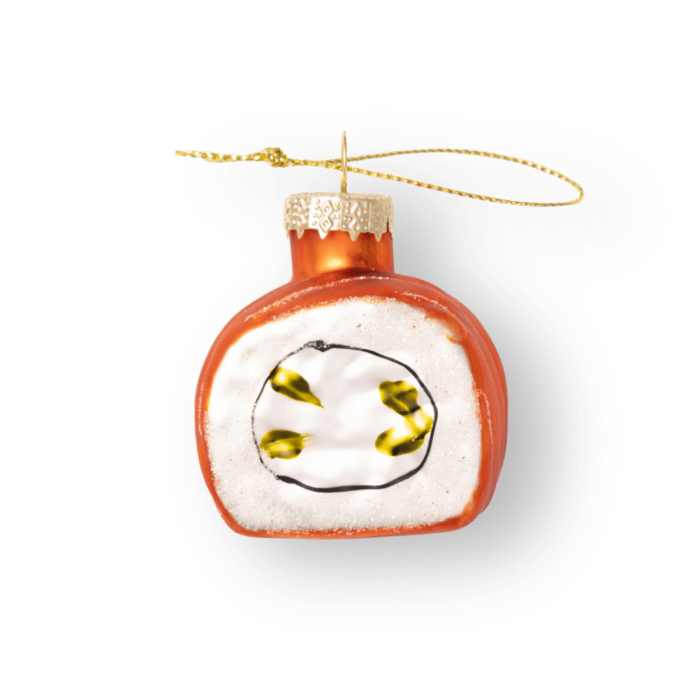 Sushi Roll Ornament - Chive Ceramics Studio - Glass Ornaments - Chive Ceramics Studio