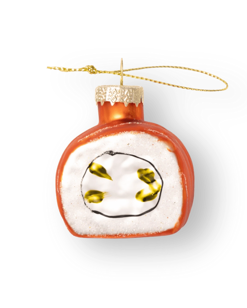Sushi Roll Ornament - Chive Ceramics Studio - Glass Ornaments - Chive Ceramics Studio